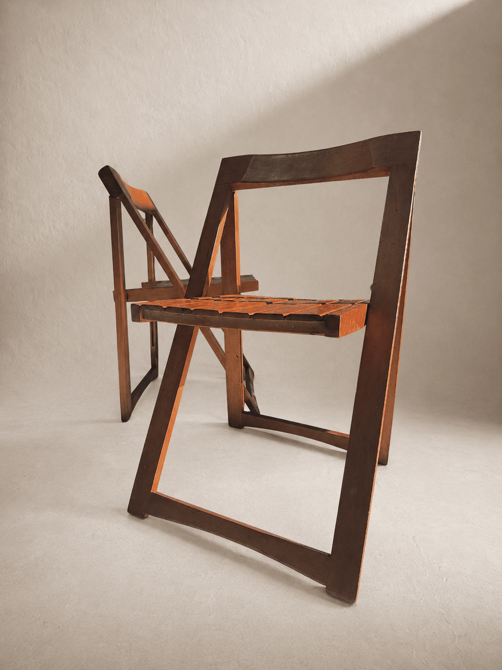 A Set Of 4 Trieste Folding Chairs By Aldo Jacober for Alberto Bazzani – Dining Chairs – MILLA OBJETS