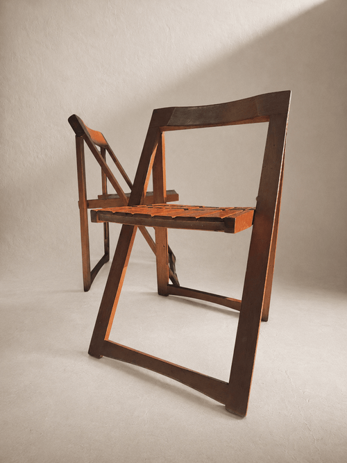 A Set Of 4 Trieste Folding Chairs By Aldo Jacober for Alberto Bazzani – Dining Chairs – MILLA OBJETS