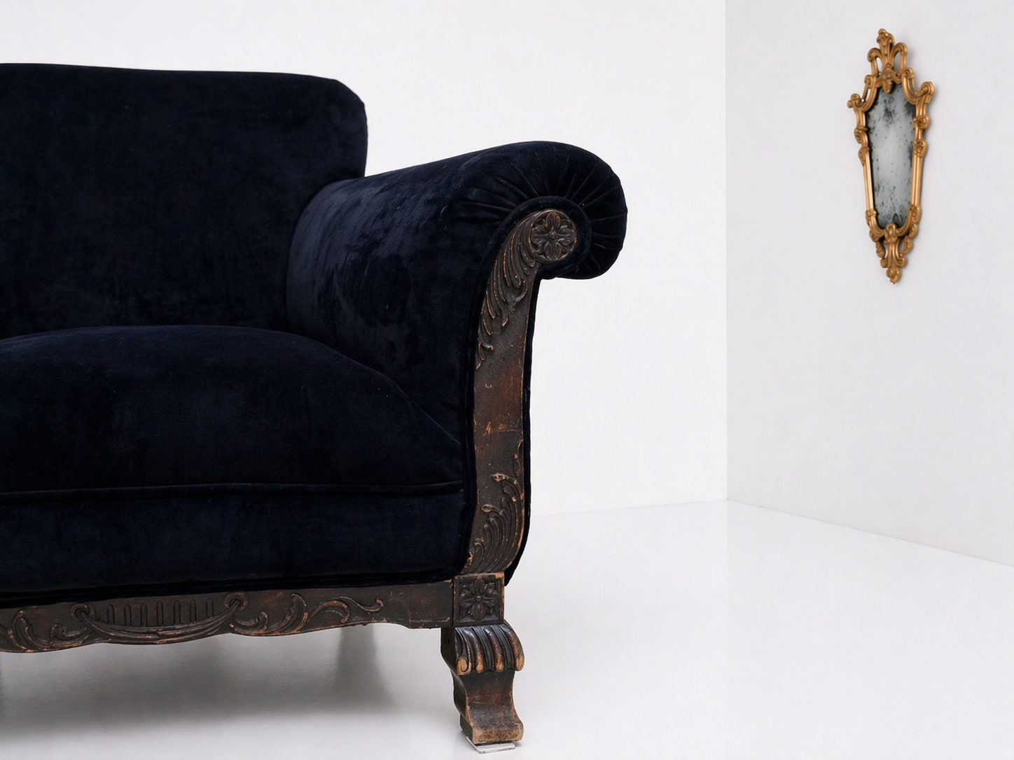 Pair Of Art Deco Velvet Armchairs