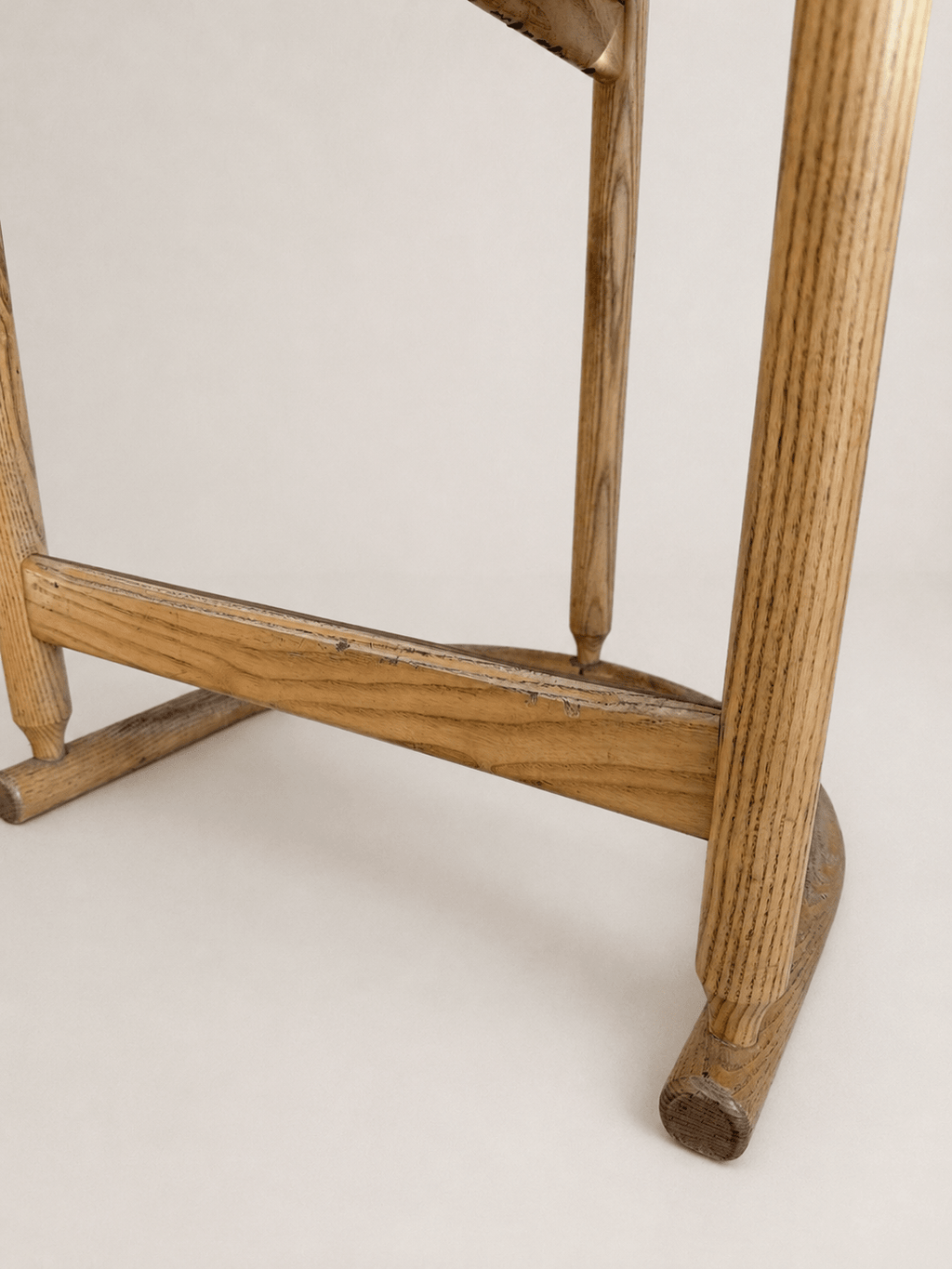 Set of Four Postmodern Solid Oak Bar Stools by Allmilmö, c. 1980s – Bar Stools – MILLA OBJETS