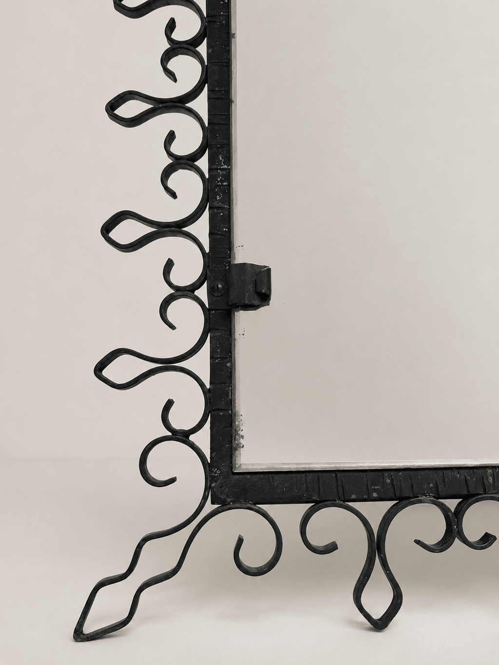 French Art Deco Wrought Iron Wall Mirror, circa 1940s – Wall Mirror – MILLA OBJETS