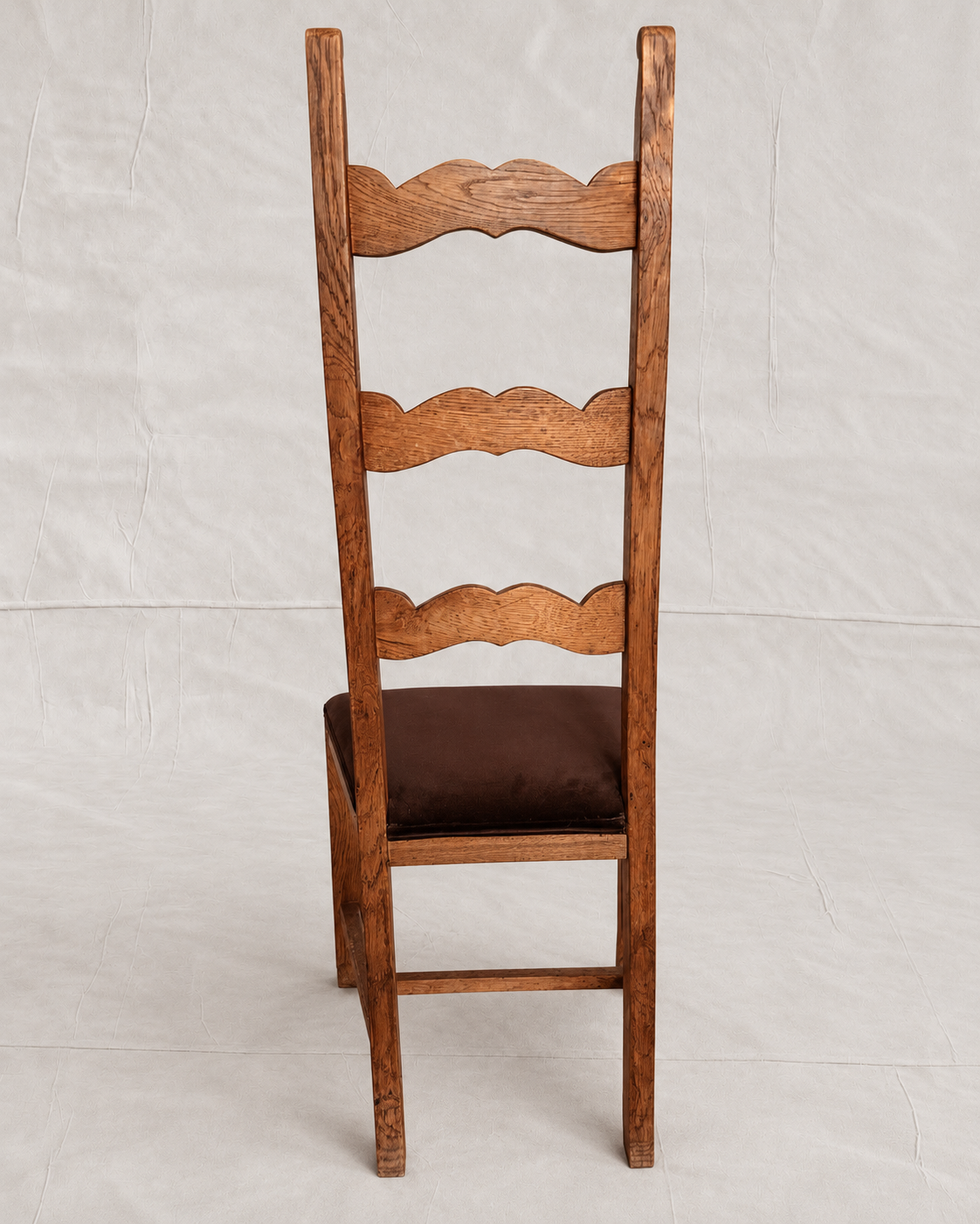 Set of Four Danish Skønvirke-Style Carved Oak Dining Chairs, c.1930s