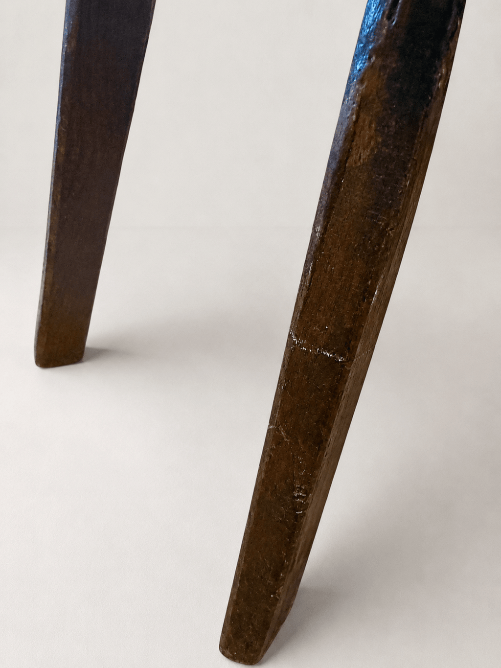 Antique French Hand-Carved Wooden Stool With Carved Motif – Stool – MILLA OBJETS