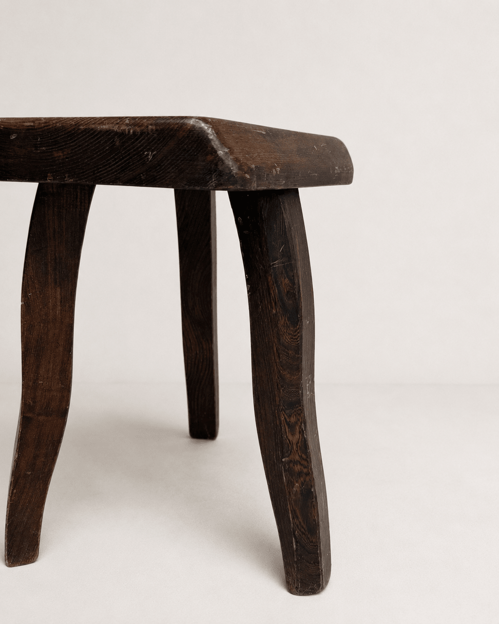 Vintage French Country Oak Milking Stool – Stool – MILLA OBJETS