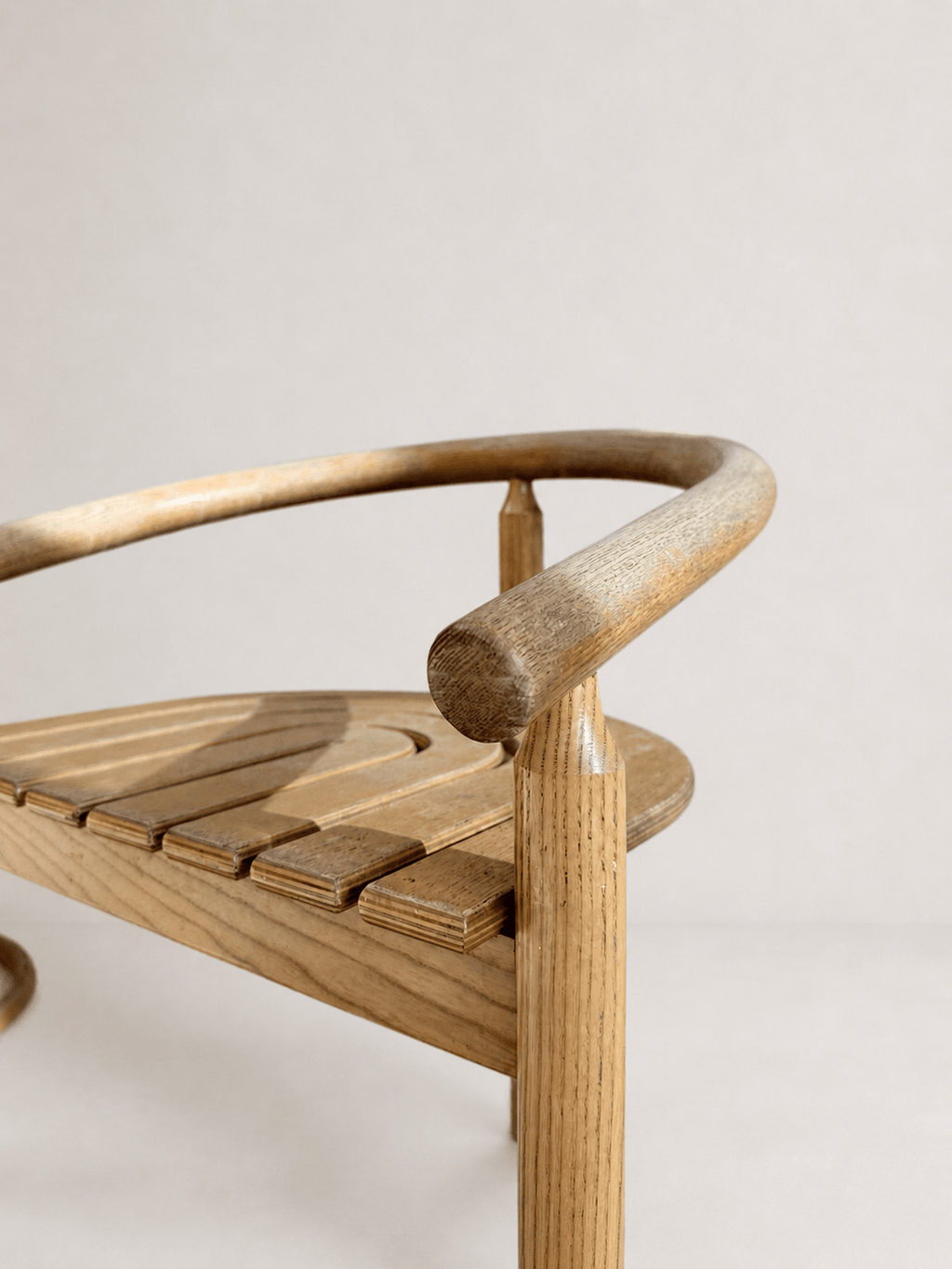 Set of Four Postmodern Solid Oak Bar Stools by Allmilmö, c. 1980s – Bar Stools – MILLA OBJETS