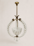 Vintage Mid-Century Barovier & Toso Murano Glass and Brass Pendant Light – Pendant Light – MILLA OBJETS
