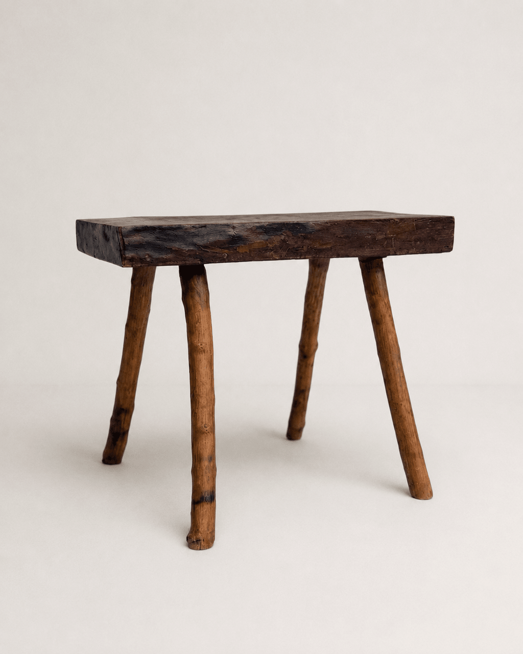 Vintage French Country Stool Faux-Bamboo Legs – Stool – MILLA OBJETS