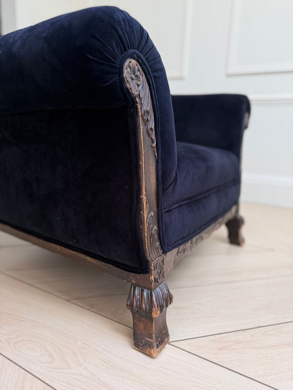 Pair Of Art Deco Velvet Armchairs
