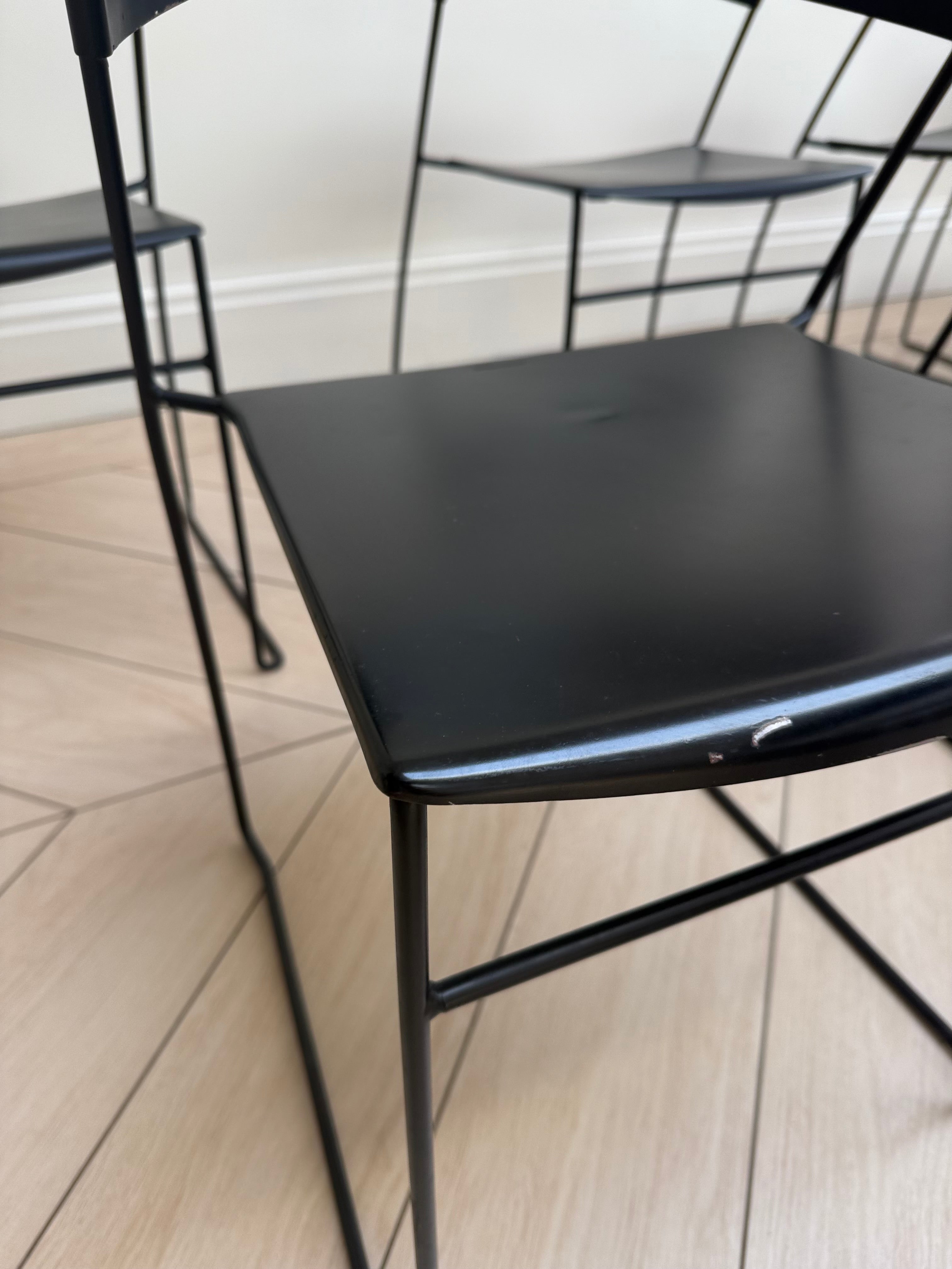 Set Of 10 Vintage Juliette Dining Chairs By Hannes Wettstein For Baleri Italia