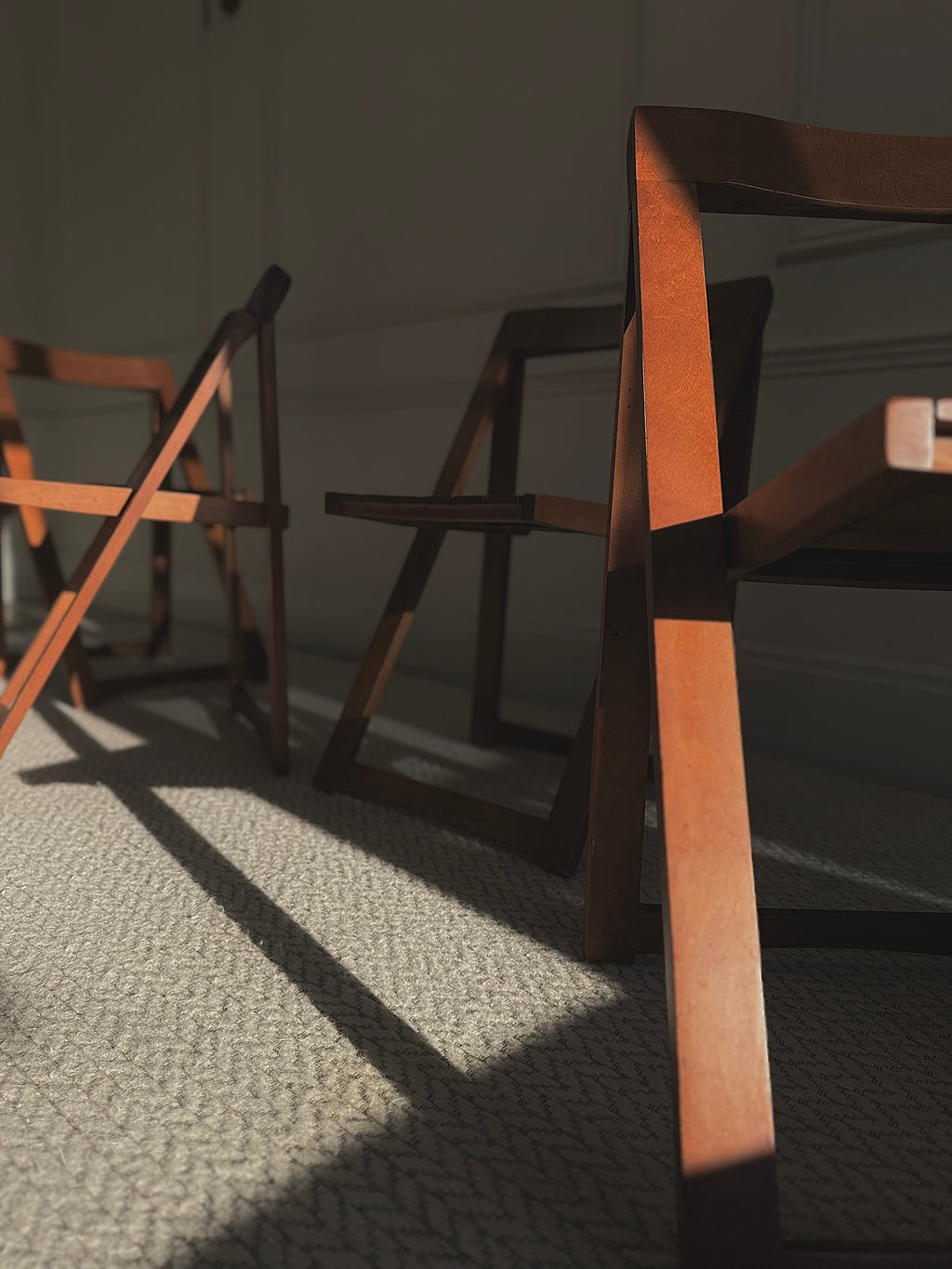 A Set Of 4 Trieste Folding Chairs By Aldo Jacober for Alberto Bazzani