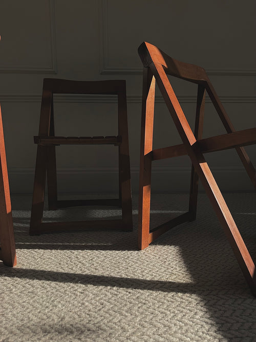 A Set Of 4 Trieste Folding Chairs By Aldo Jacober for Alberto Bazzani