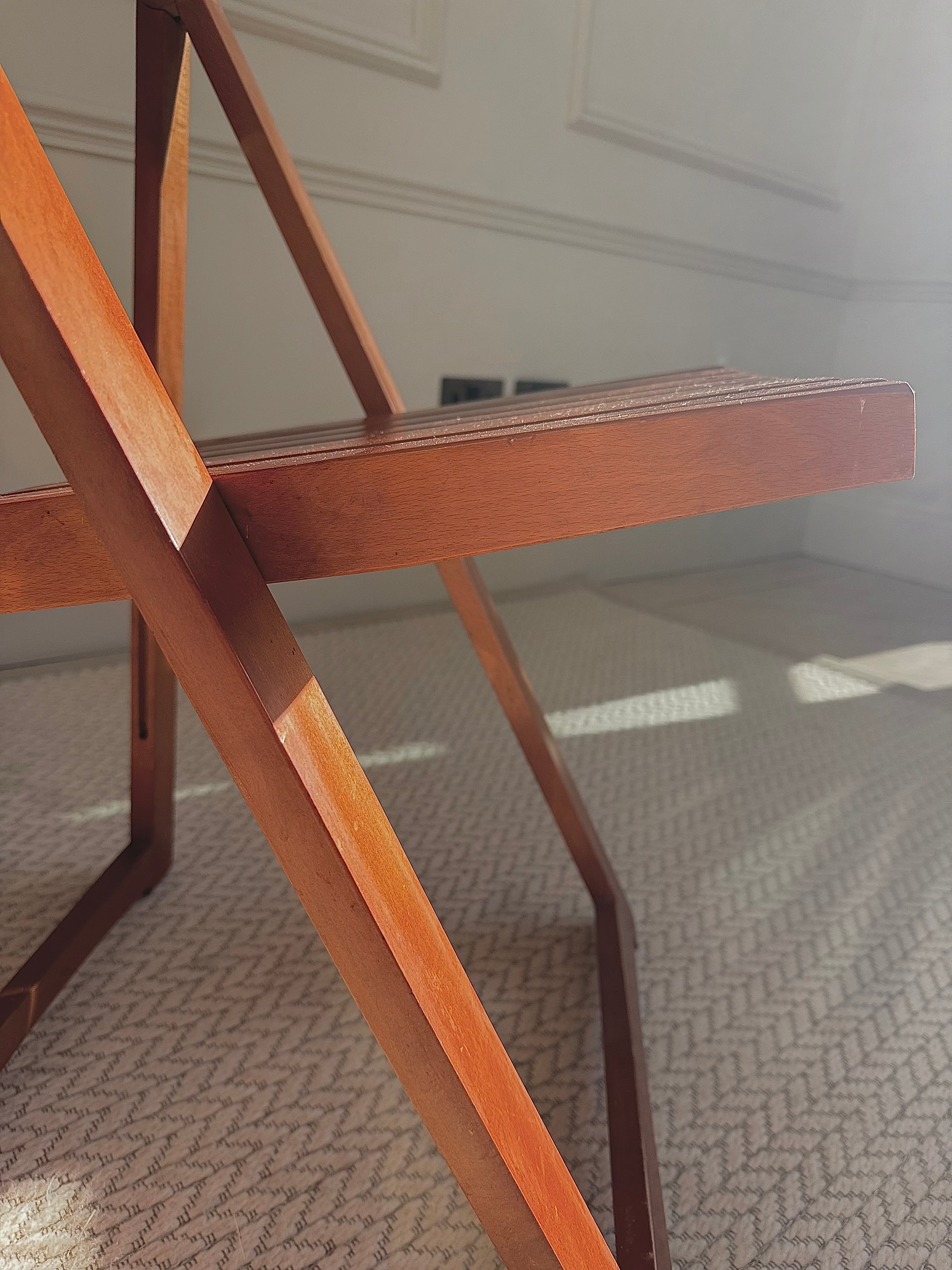 A Set Of 4 Trieste Folding Chairs By Aldo Jacober for Alberto Bazzani