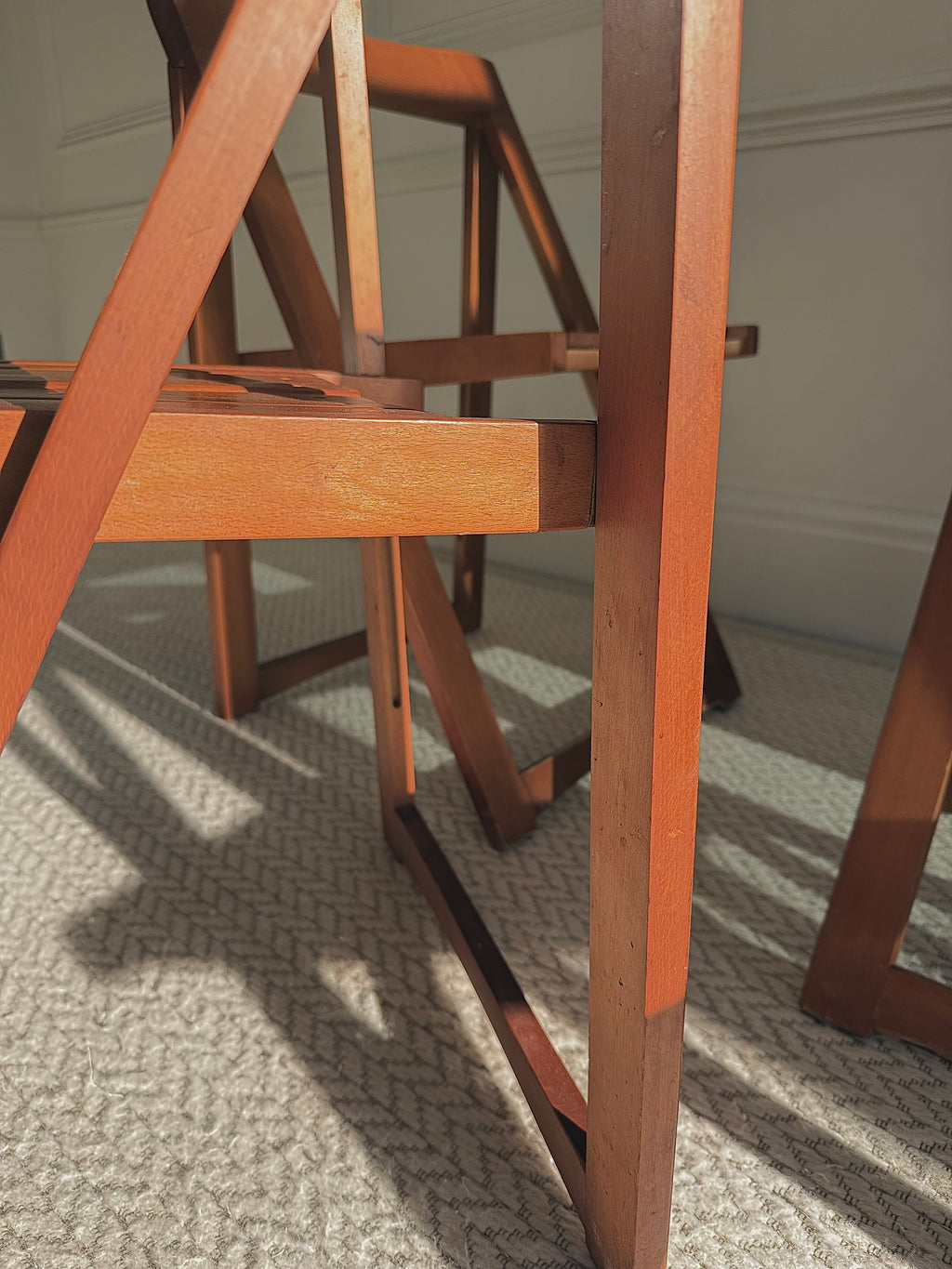 A Set Of 4 Trieste Folding Chairs By Aldo Jacober for Alberto Bazzani