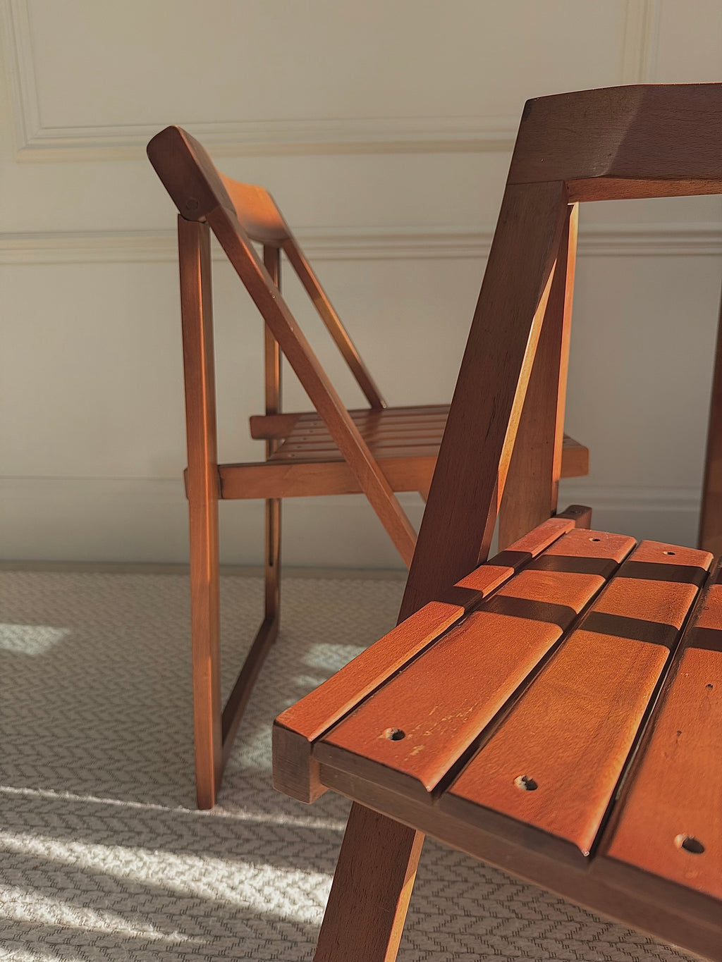 A Set Of 4 Trieste Folding Chairs By Aldo Jacober for Alberto Bazzani