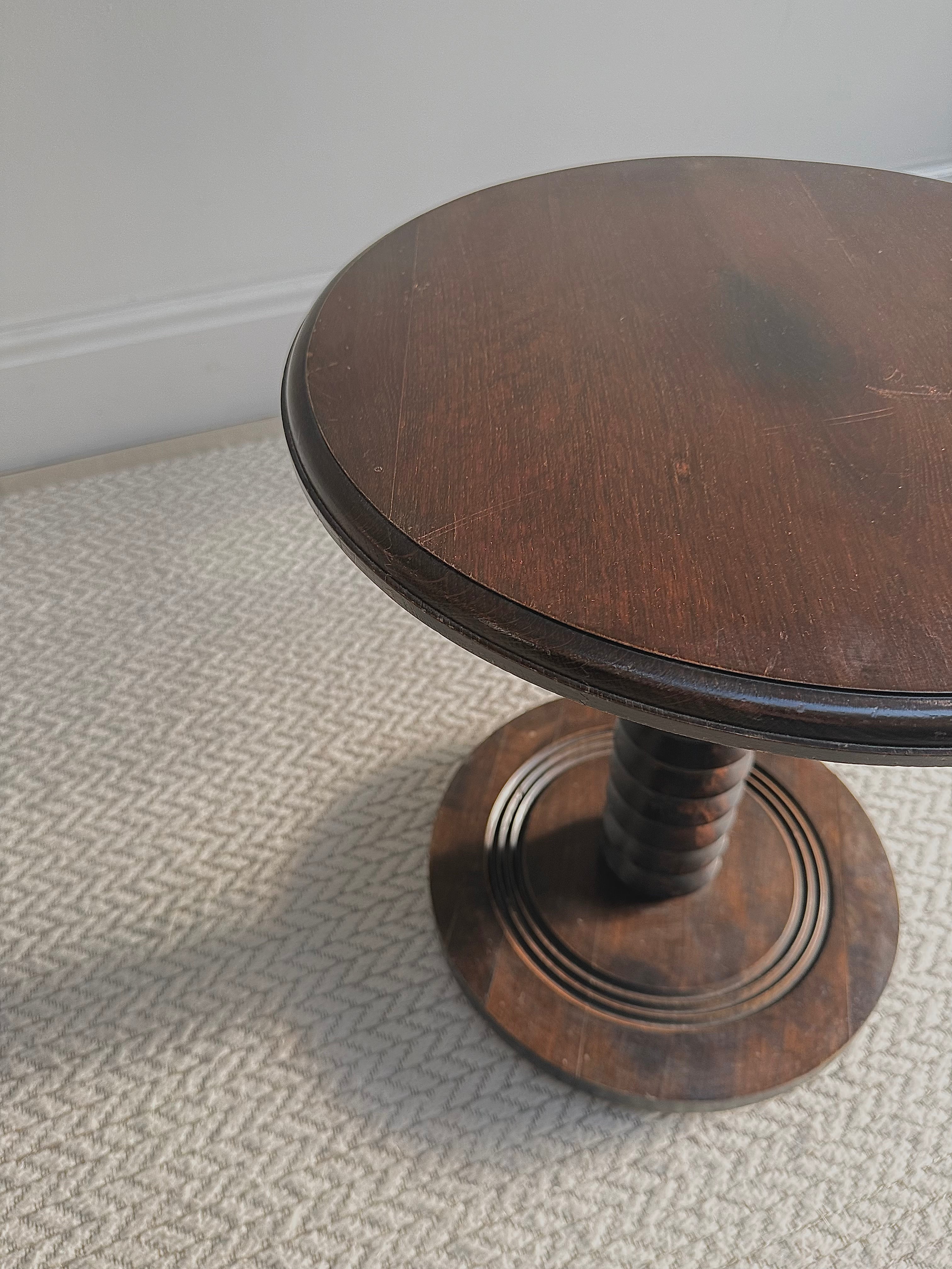 A French Art Deco Pedestal Table Attributed To Charles Dudouyt, circa 1940s