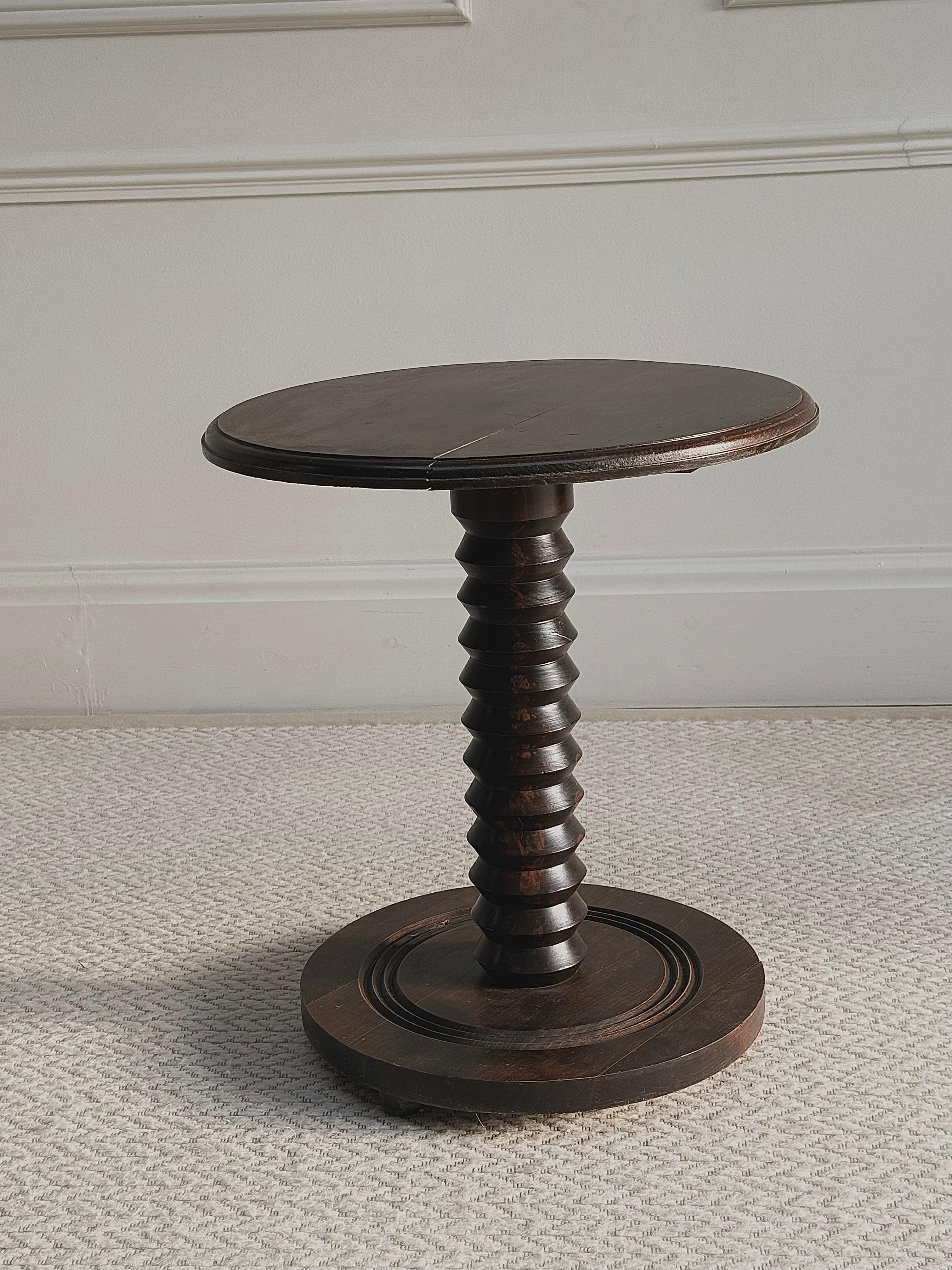 A French Art Deco Pedestal Table Attributed To Charles Dudouyt, circa 1940s
