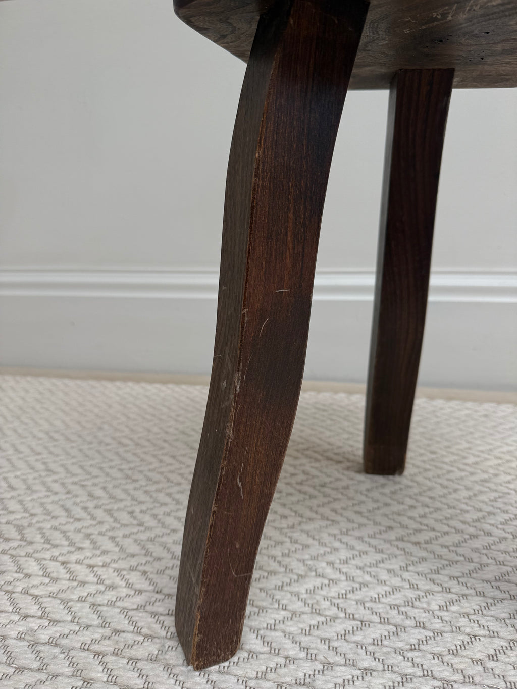 Vintage French Country Oak Milking Stool – Stool – MILLA OBJETS
