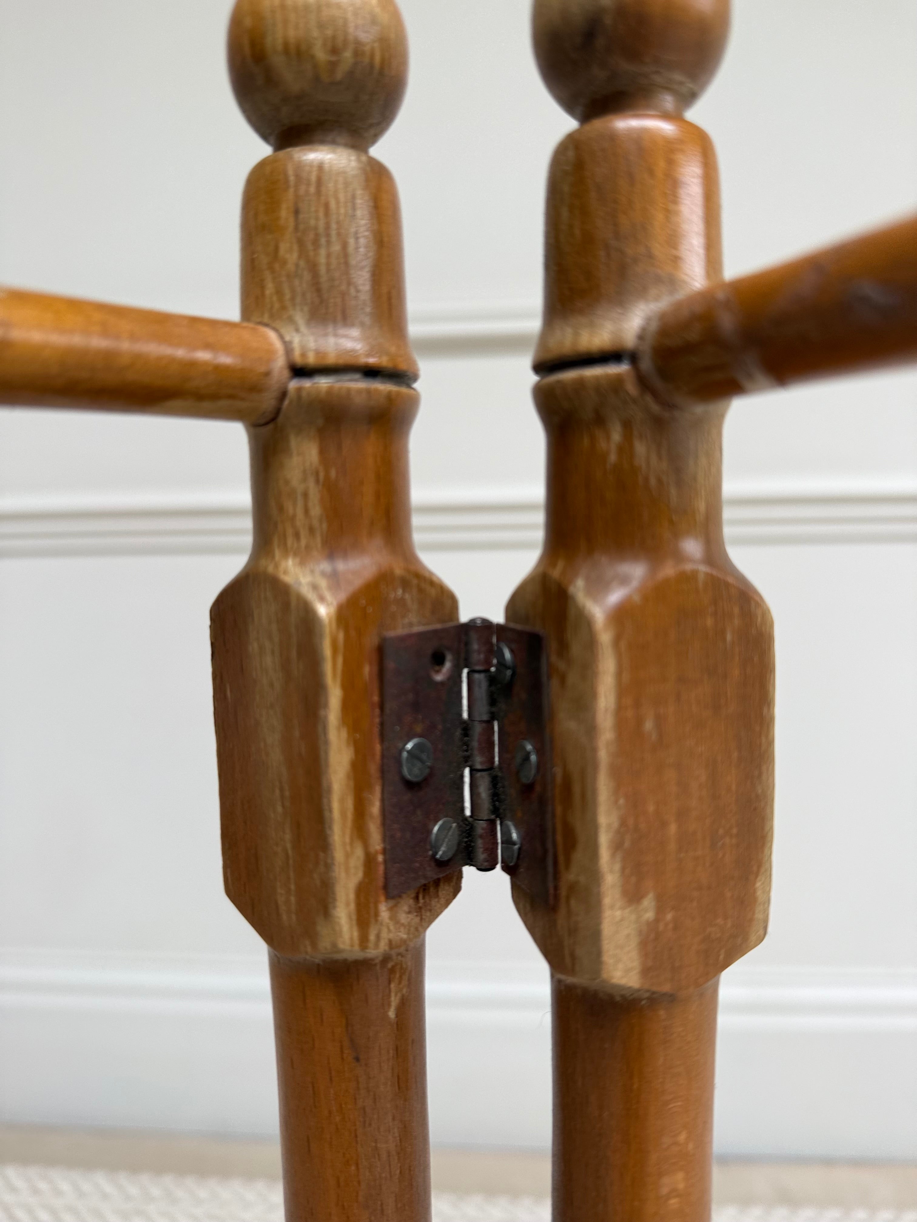 Vintage French Faux Bamboo Folding Wooden Towel Rail & Clothes Airer – Towel Rail – MILLA OBJETS