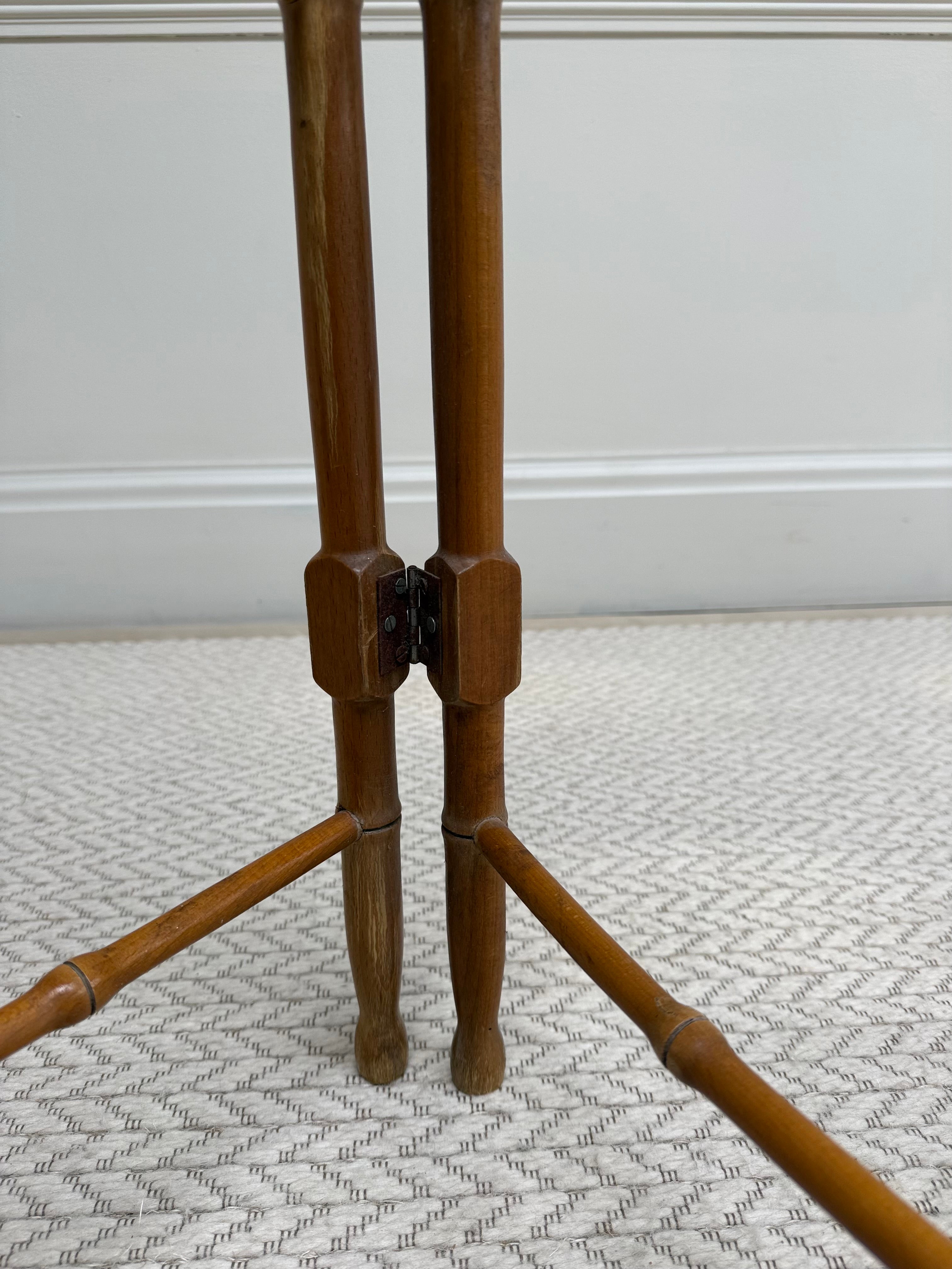 Vintage French Faux Bamboo Folding Wooden Towel Rail & Clothes Airer – Towel Rail – MILLA OBJETS
