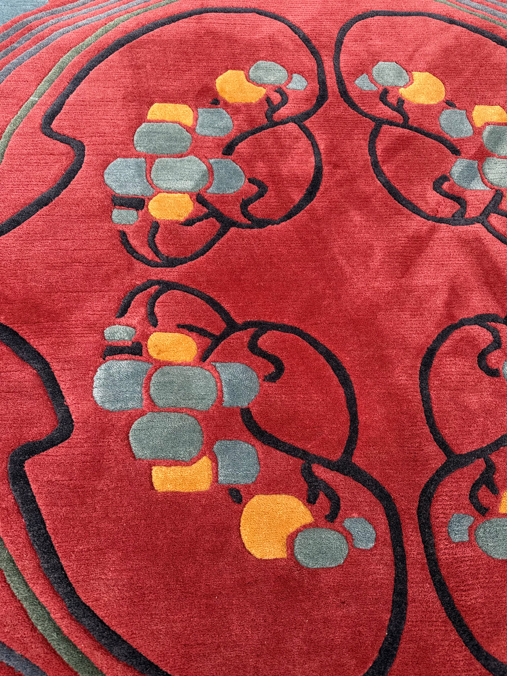 Large Hand-Knotted Nepalese Tibetan Abstract Rug, 290 × 200 cm