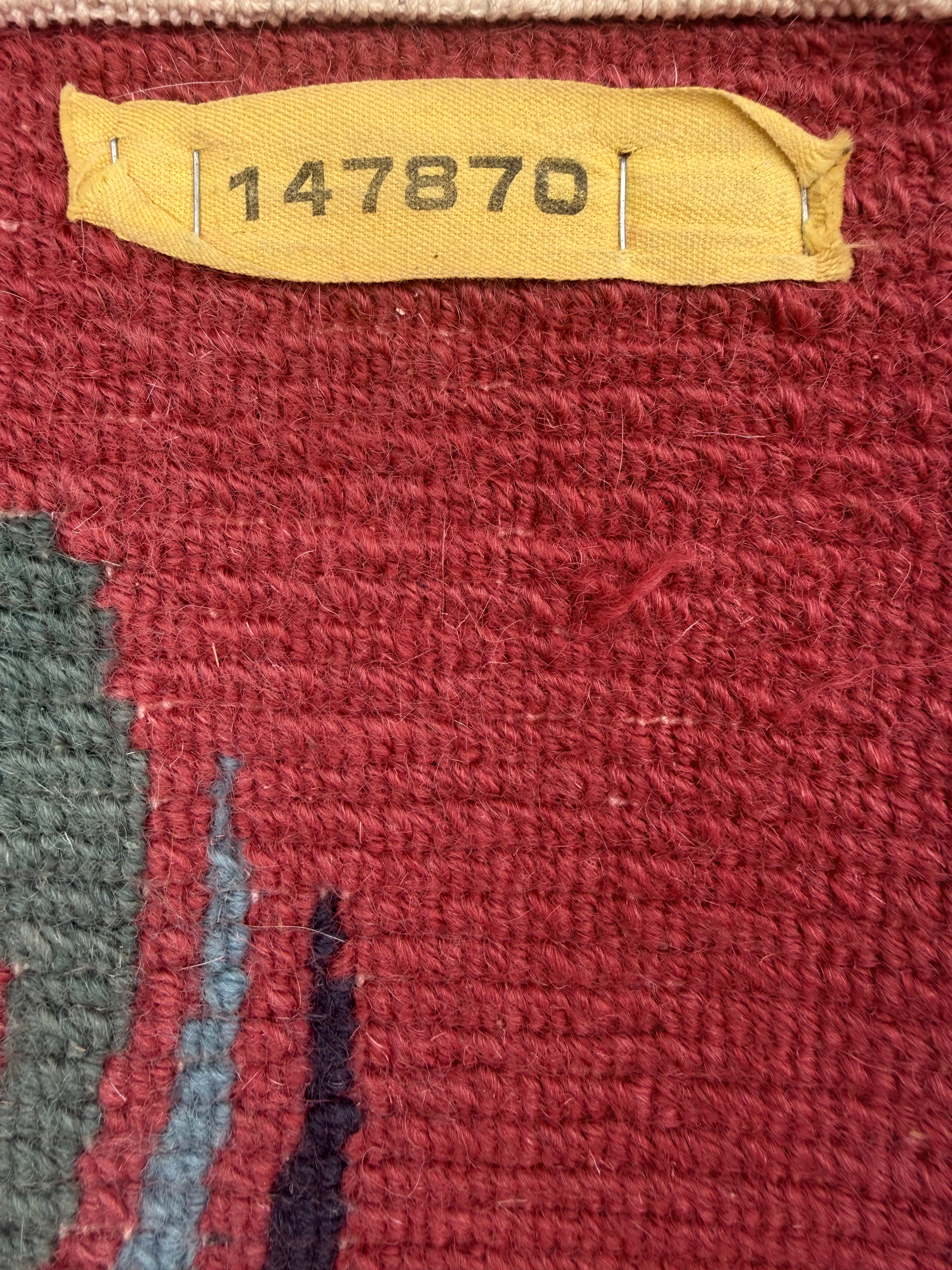 Large Hand-Knotted Nepalese Tibetan Abstract Rug, 290 × 200 cm