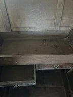 Late 17th Century English Oak Geometric Chest / Cupboard