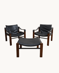 Maurice Burke For Arkana Safari Lounge Chairs And Ottoman – Lounge Chair – MILLA OBJETS