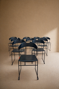 Set Of 10 Vintage Juliette Dining Chairs By Hannes Wettstein For Baleri Italia