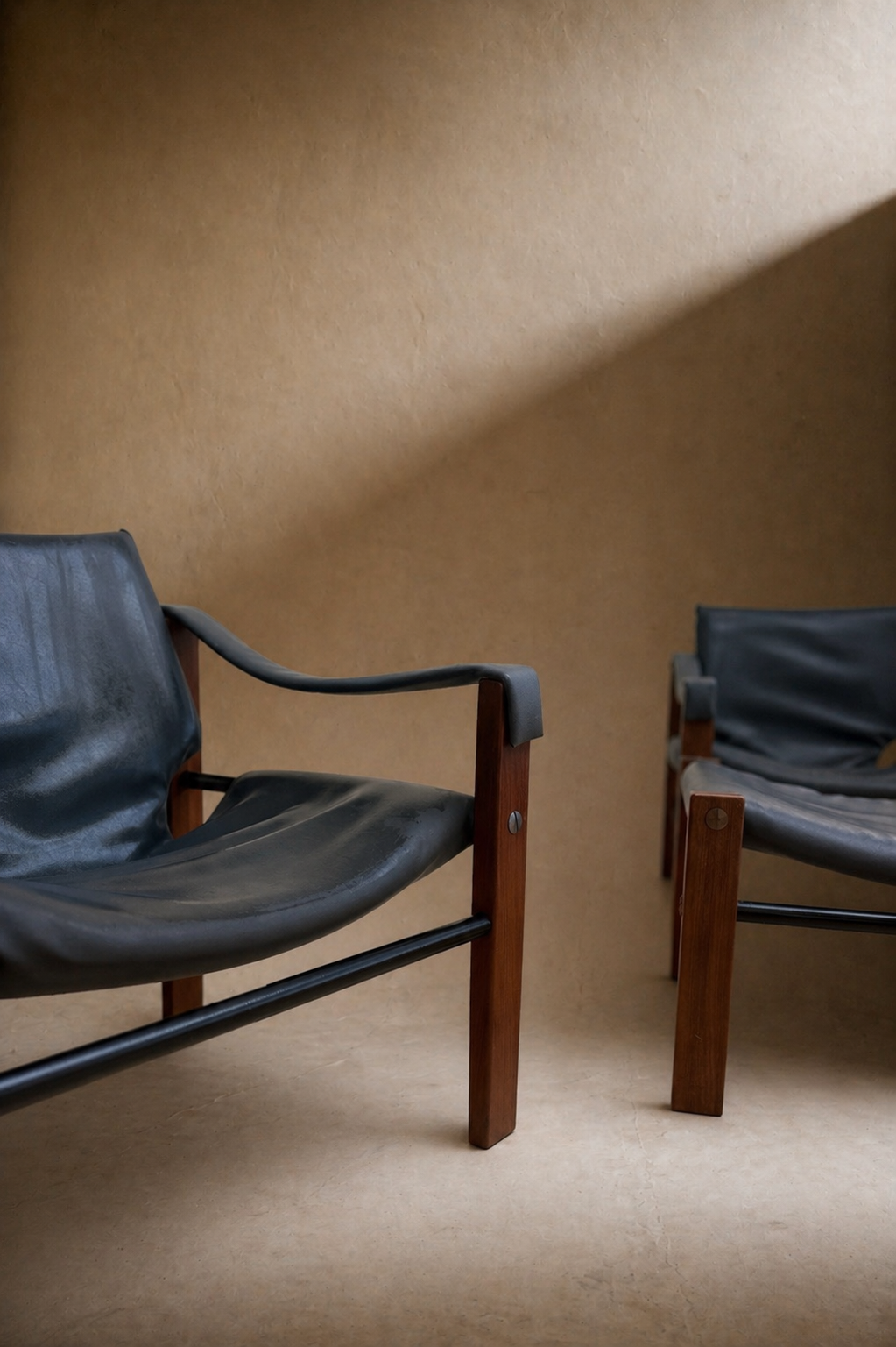 Maurice Burke For Arkana Safari Lounge Chairs And Ottoman