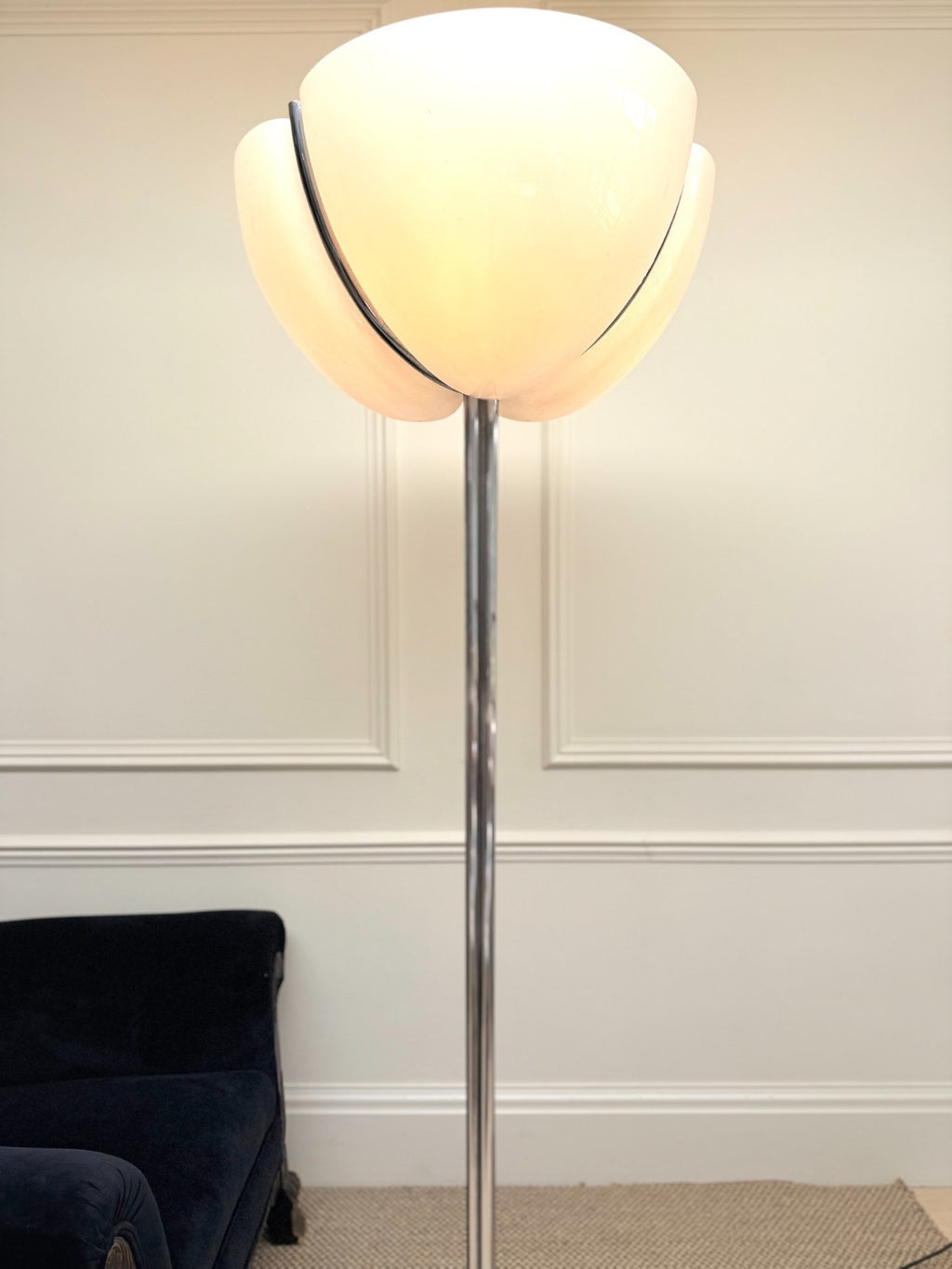 Mid Century Tricena Floor Lamp Attributed To Ingo Maurer For Design M, Germany